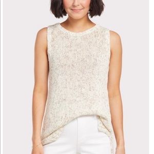 Allison Joy Karson Sweater Tank/Vest Cream/Gray